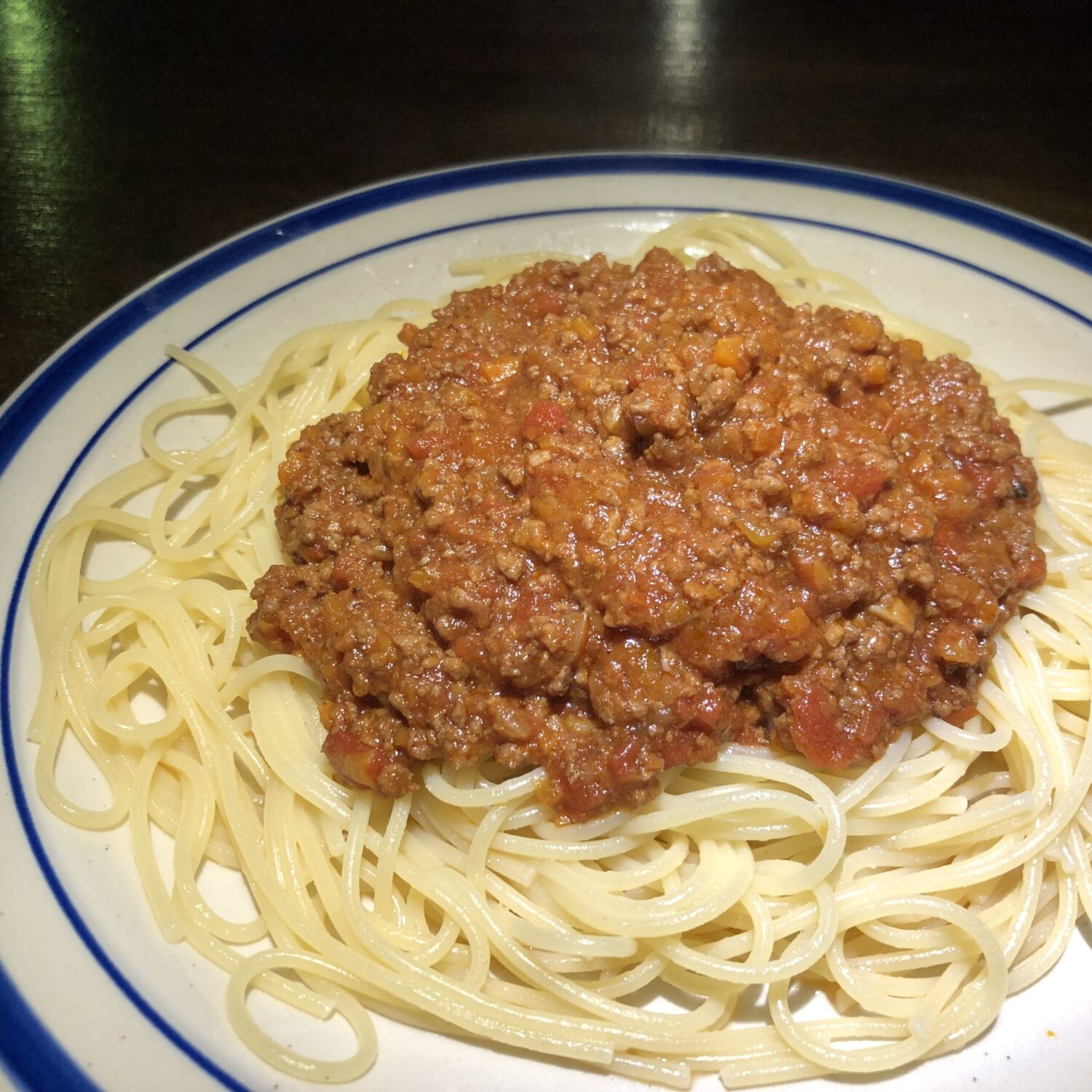 ミートソース パスタ