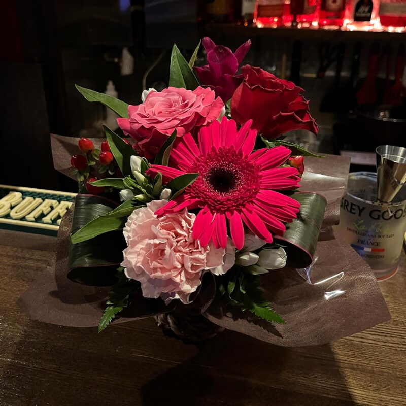 周年にいただいたお花